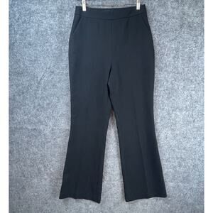 Zara Dress Pants Womens M Black High Rise Bootcut Career Office‎ Capsule Basic